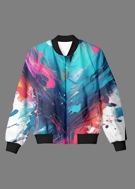 Men's premium quality printed Bomber Jacket