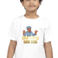 Boy's Chin Tapak Dum Dum art pattern regular fit with a single color T-Shirt