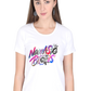 Printed premium quality Namaste Women T-Shirt -Light