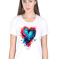 Printed premium quality love Light Color Women T-Shirt