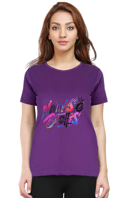 Printed premium quality Namaste Women T-Shirt