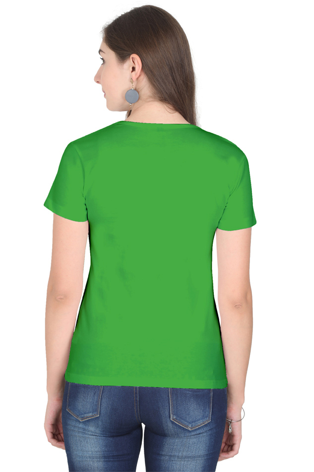 Printed premium quality Namaste Women T-Shirt-Green