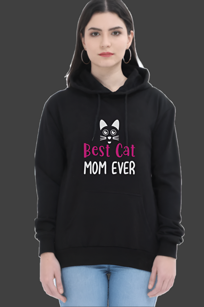 Woman best cat mom ever art design hoodies  sweatshirt