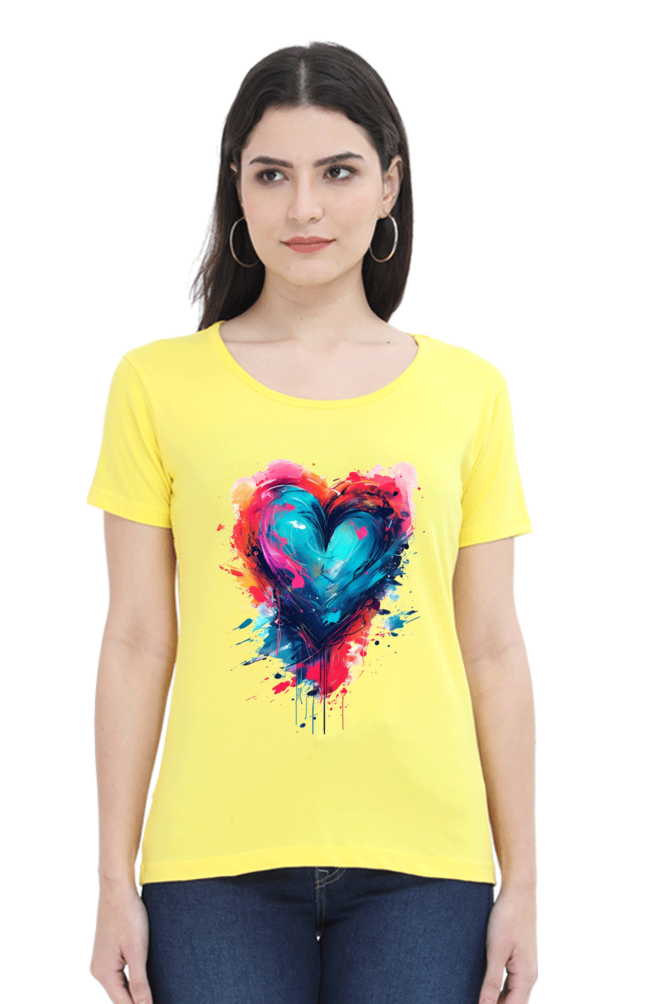 Printed premium quality love golden variant Women T-Shirt