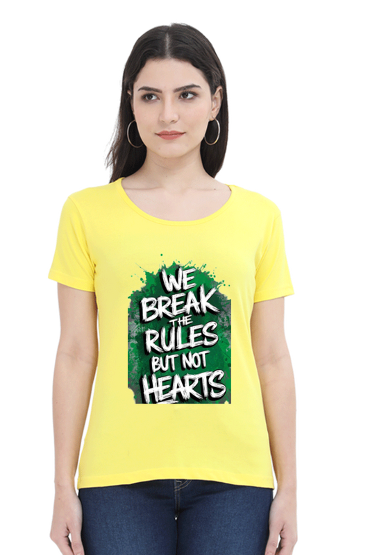 Printed premium quality digital art Yellow variant Women T-Shirt