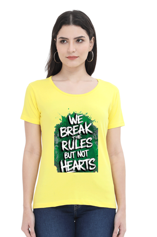 Printed premium quality digital art Yellow variant Women T-Shirt