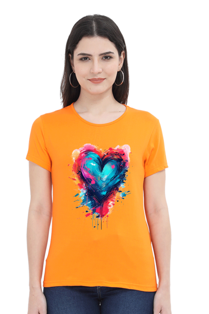 Printed premium quality love golden variant Women T-Shirt