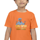 Boy's Chin Tapak Dum Dum art pattern regular fit with a red variant T-Shirt