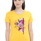 Printed premium quality Golden variant art design Women T-Shirt