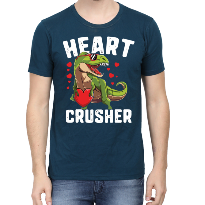 Men cluster dinosaur printed T-Shirt