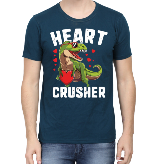 Men cluster dinosaur printed T-Shirt