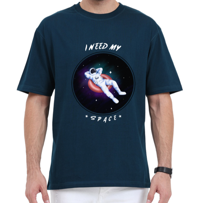 I Need Space style premium quality Men's oversized t-shirts