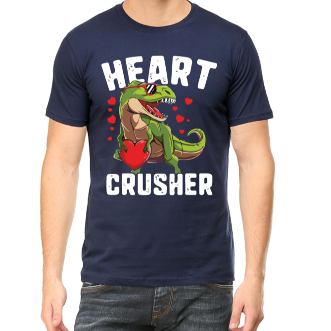 Men cluster dinosaur printed T-Shirt