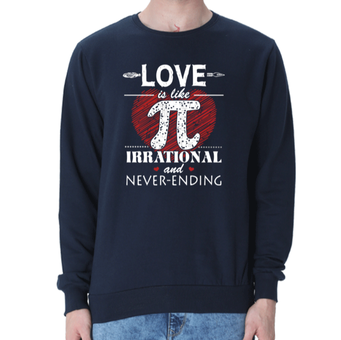 Men music lover sweatshirt with a regular fit