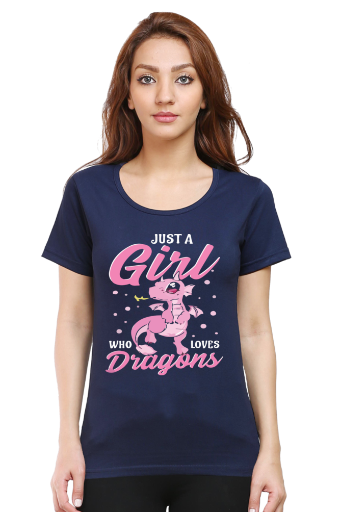 Women love dragons printed t-shirts