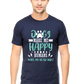 Dog Happy Premium Quality Cotton with a regular fit Men's T-Shirt