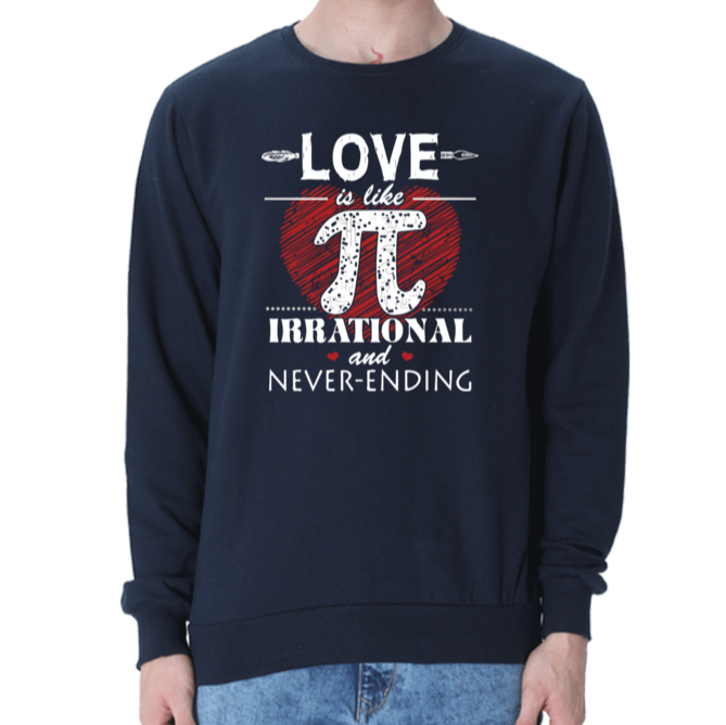 Men music lover sweatshirt with a regular fit