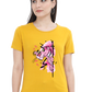 Printed premium quality Golden variant art design Women T-Shirt