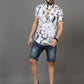 Men's Printed Rayon Half Sleeves Shirt