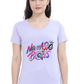 Printed premium quality Namaste Women T-Shirt -Light