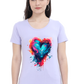 Printed premium quality love Light Color Women T-Shirt