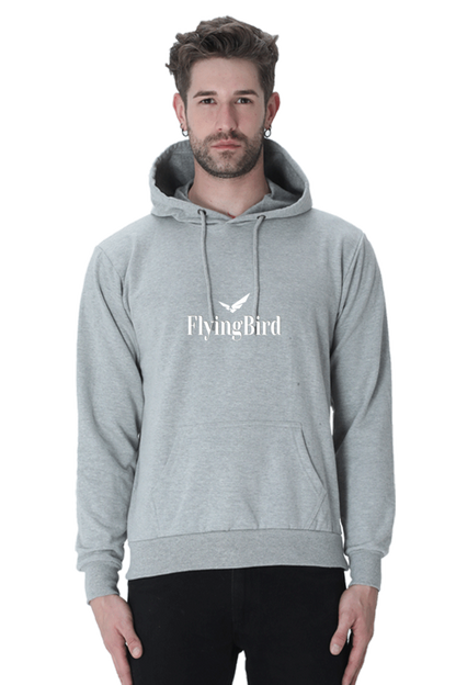 Men's printed Grey Melange color Hoodies