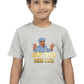 Boy's Chin Tapak Dum Dum art pattern regular fit with a single color T-Shirt