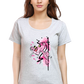 Printed premium quality light art design Women T-Shirt