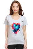 Printed premium quality love Light Color Women T-Shirt