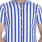 Gasperity Cotton Stripes Half Sleeves Mens Casual Shirt