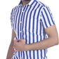 Gasperity Cotton Stripes Half Sleeves Mens Casual Shirt