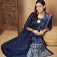 Women Anarkali Kurta with Pants Floral Print Dupatta