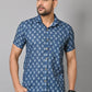 Gasperity Cotton Printed Half Sleeves Mens Casual Shirt