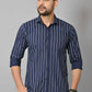 Gasperity Cotton Stripes Full Sleeves Mens Casual Shirt