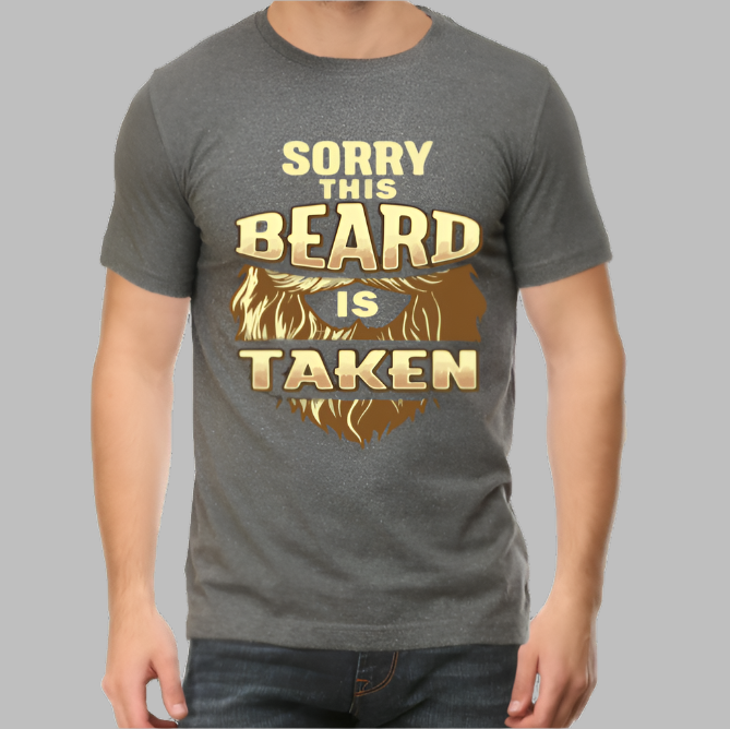 Beard-style Men's art pattern with a regular fit T-Shirts