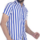 Gasperity Cotton Stripes Half Sleeves Mens Casual Shirt