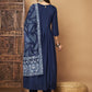 Women Anarkali Kurta with Pants Floral Print Dupatta