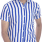 Gasperity Cotton Stripes Half Sleeves Mens Casual Shirt