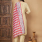 Women Solid Straight Kurta with Pants & Dupatta Set