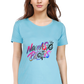 Printed premium quality Namaste Women T-Shirt -Light