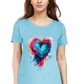 Printed premium quality love Light Color Women T-Shirt