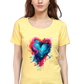 Printed premium quality love golden variant Women T-Shirt