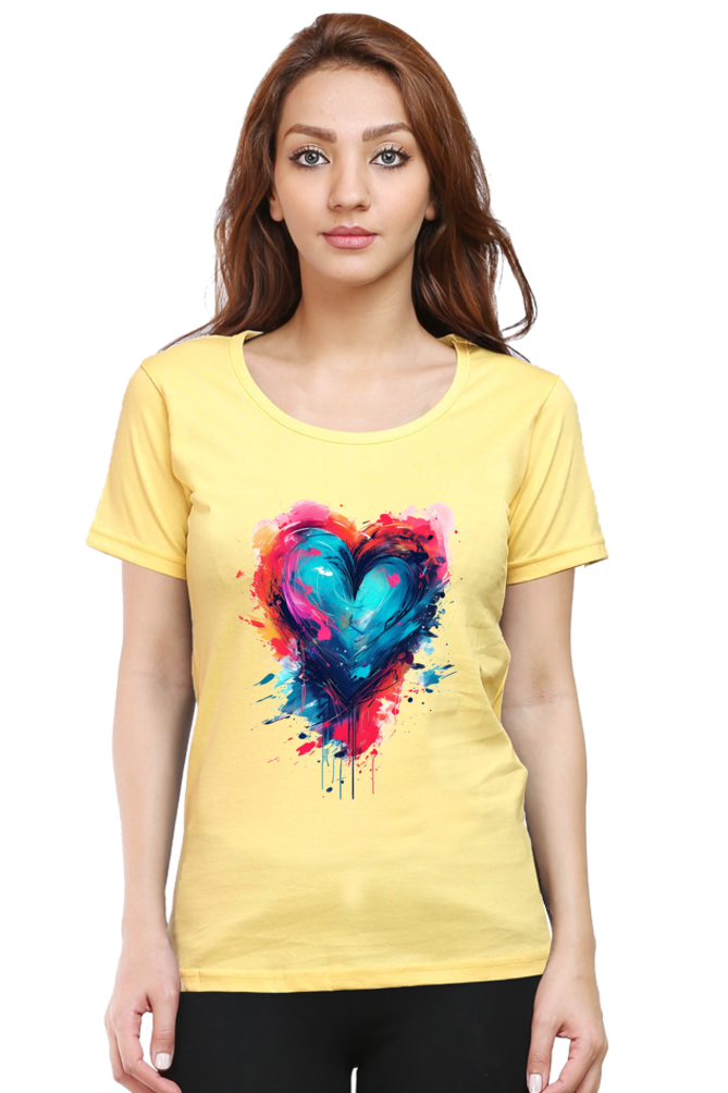 Printed premium quality love golden variant Women T-Shirt