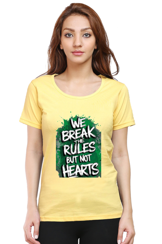 Printed premium quality digital art Yellow variant Women T-Shirt