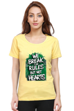 Printed premium quality digital art Yellow variant Women T-Shirt