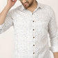 Gasperity Cotton Stripes Full Sleeves Mens Casual Shirt