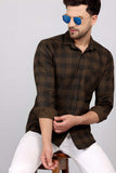 Gasperity Cotton Checks Full Sleeves Mens Casual Shirt