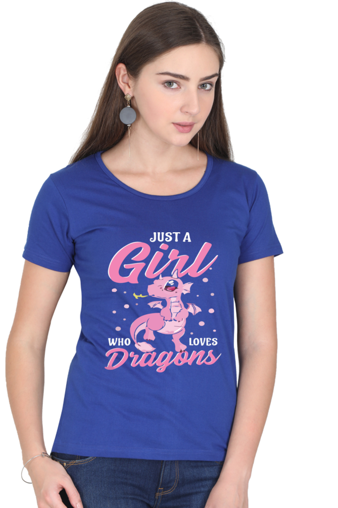 Women love dragons printed t-shirts