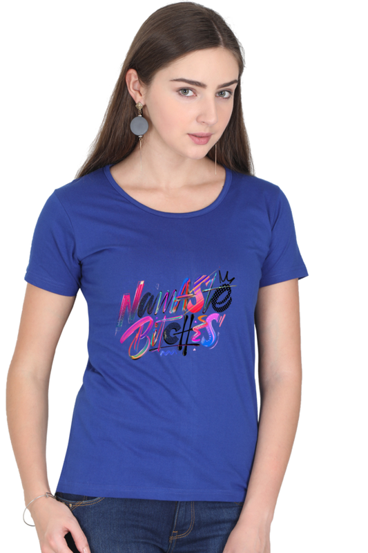 Printed premium quality Namaste Women T-Shirt