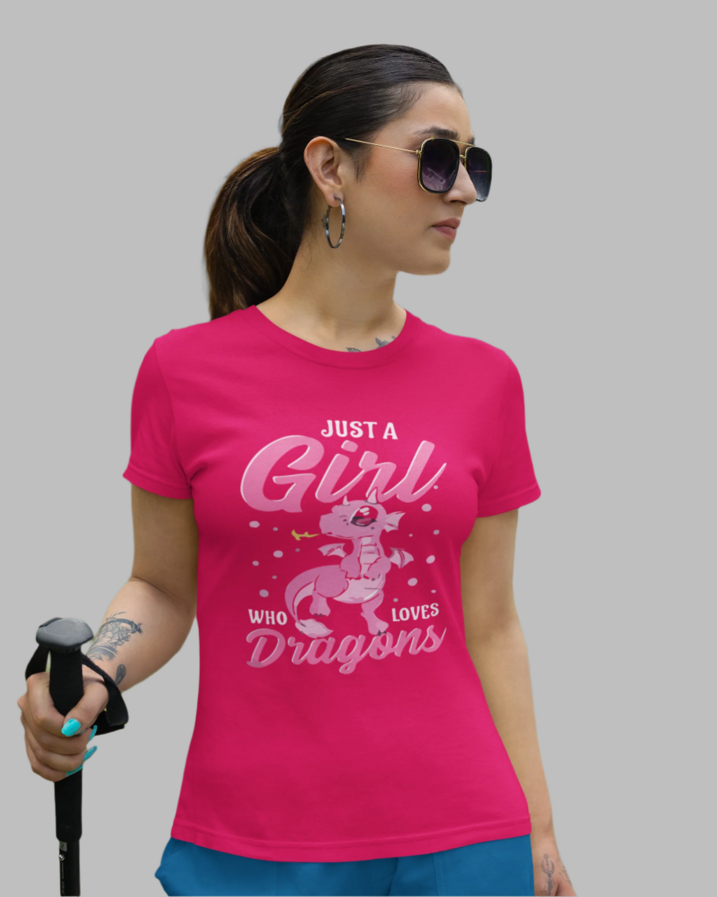 Women love dragons printed t-shirts